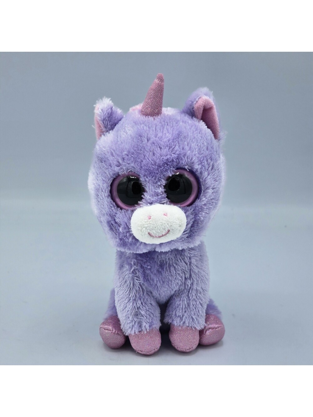 Ty Beanie Boo “Rainbow” the Purple Unicorn RARE - No Hang Tag (6 inch)